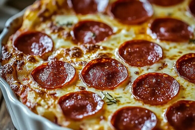 Pepperoni Pizza Casserole Recipe