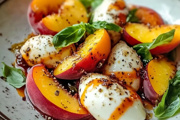Peach Caprese Salad Recipe