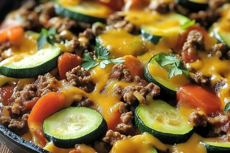 One-Pan Taco Zucchini Skillet Recipe