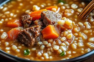 Hearty Beef Barley Soup Recipe
