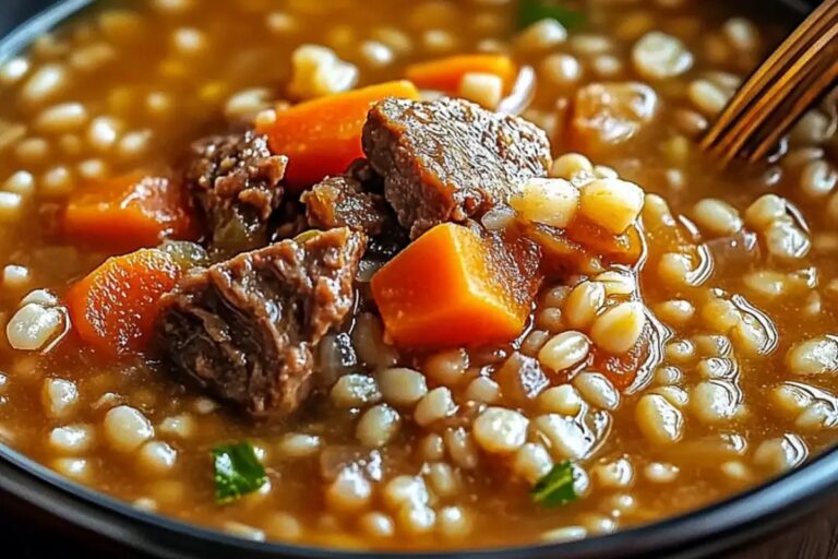Hearty Beef Barley Soup Recipe