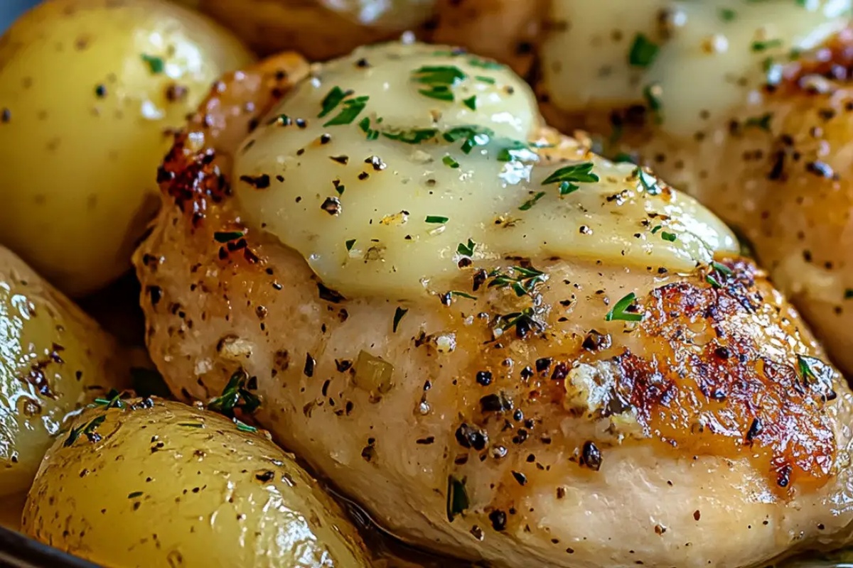 Garlic Parmesan Chicken And Potatoes Recipe