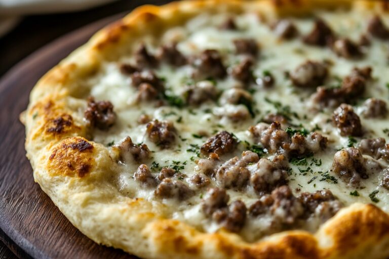 Biscuits And Sausage Gravy Breakfast Pizza Recipe