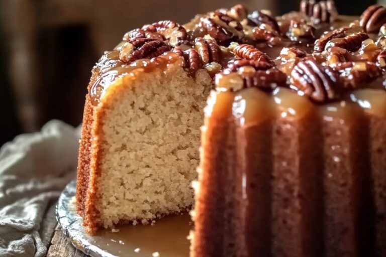 Pecan Praline Buttermilk Pound Cake Recipe