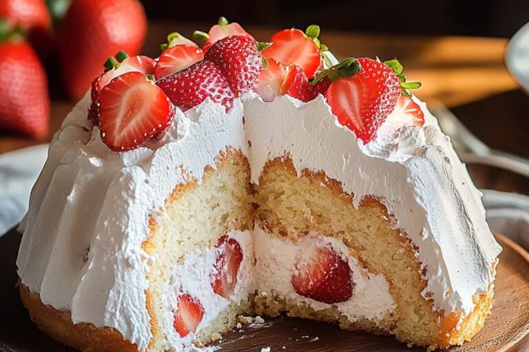 Strawberry Angel Cake Recipe