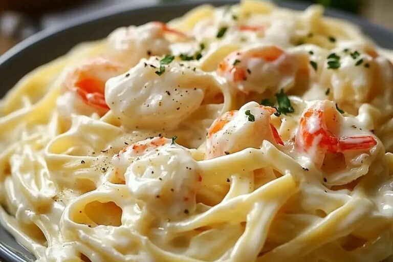 Crab Fettuccine Alfredo Recipe