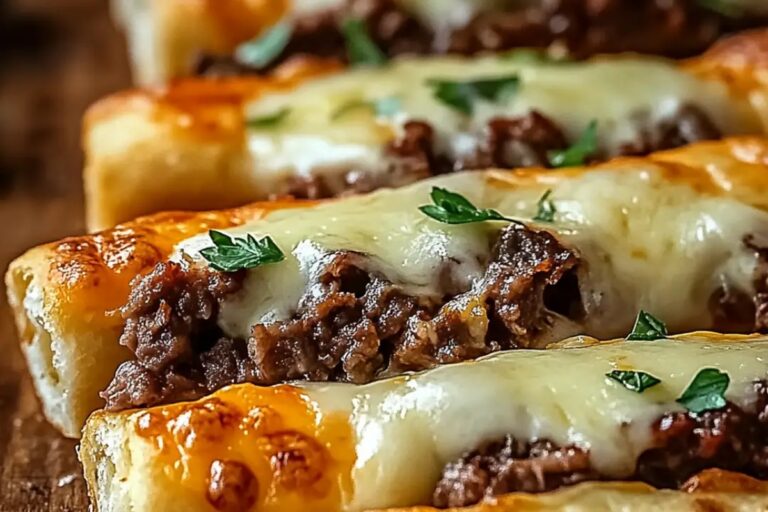 Philly Cheesesteak Stuffed Cheesy Breadsticks Recipe