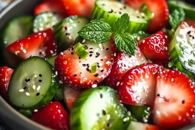 Quick Strawberry Cucumber Salad Recipe