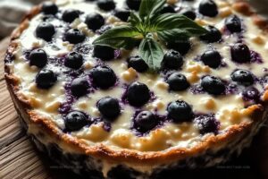 Cottage Cheese Blueberry Bake Recipe