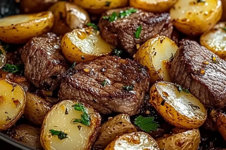 Garlic Butter Steak And Potatoes Skillet Recipe