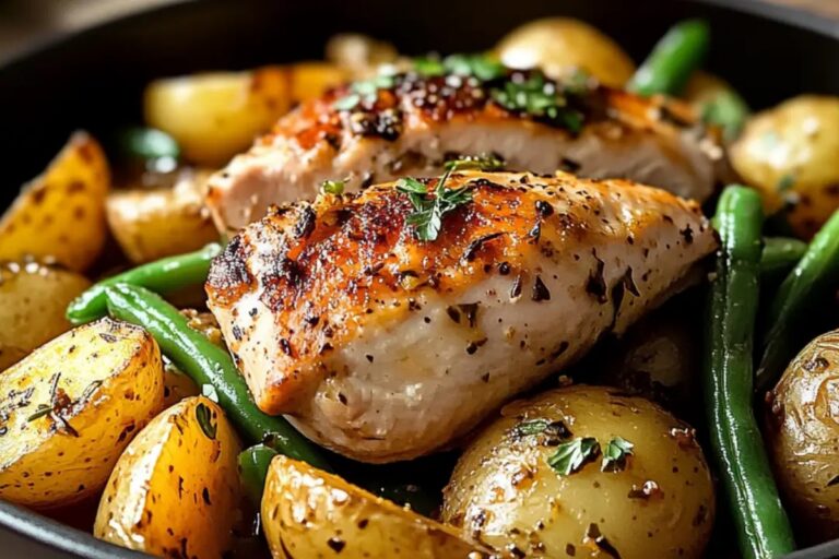 Italian Chicken, Potatoes, And Green Beans Recipe