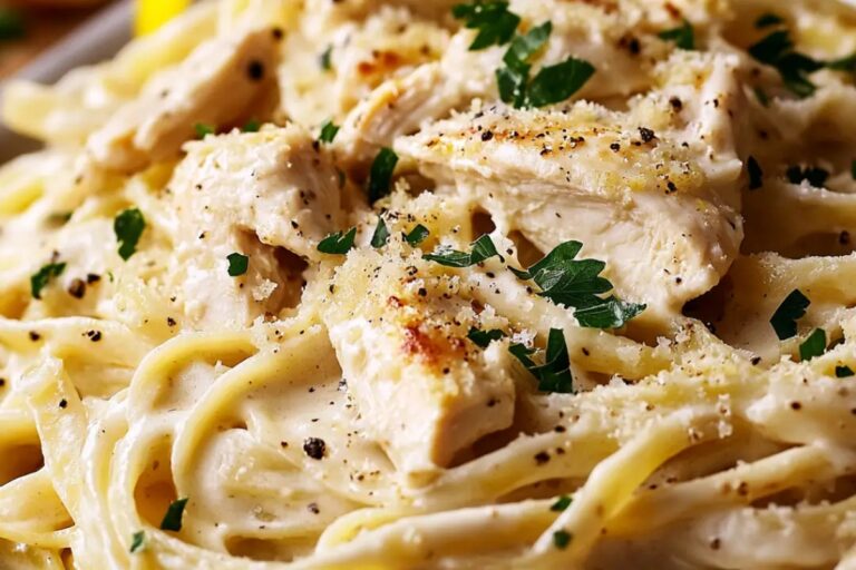 Creamy Lemon Garlic Chicken Pasta Recipe