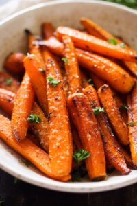 Parmesan Garlic Roasted Carrots Recipe
