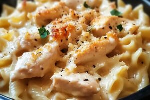 Crockpot Garlic Parmesan Chicken Pasta Recipe