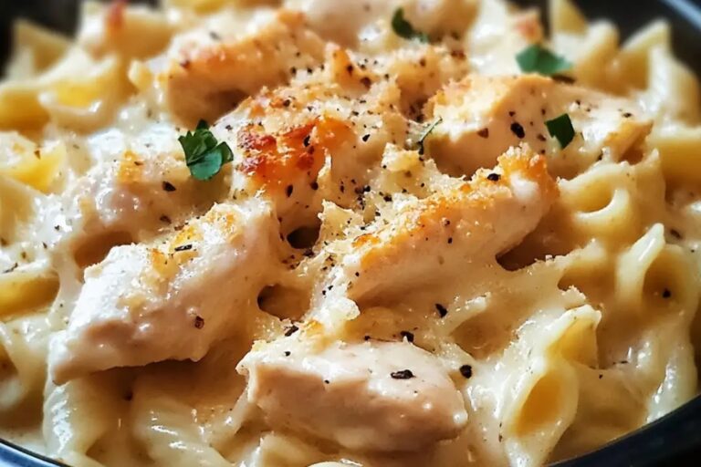Crockpot Garlic Parmesan Chicken Pasta Recipe