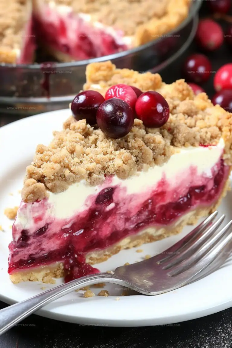 Cranberry Cheesecake Pie Recipe