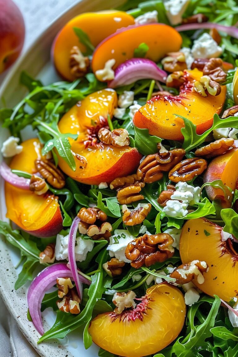 Peach Arugula Salad Recipe