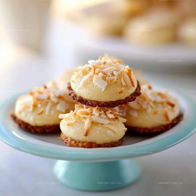 Coconut Macaron Cookie Nests Recipe