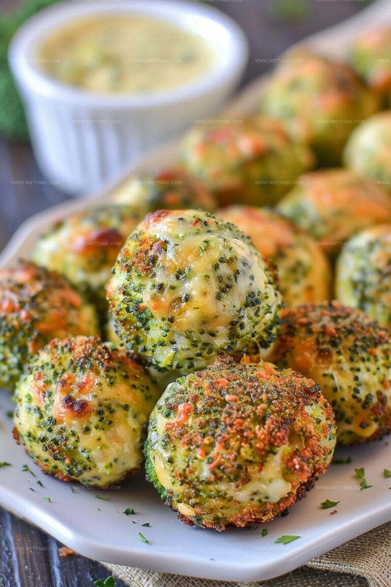 Baked Broccoli Cheese Balls Recipe