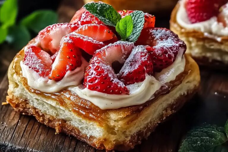 Strawberry And Cream Cinnamon Rolls With Strawberry Filling Recipe
