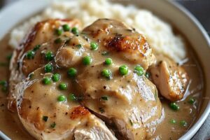 Easy Crockpot Chicken & Gravy Recipe