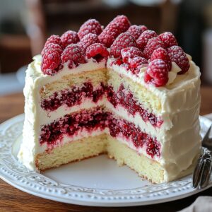 White Chocolate Raspberry Cake Recipe