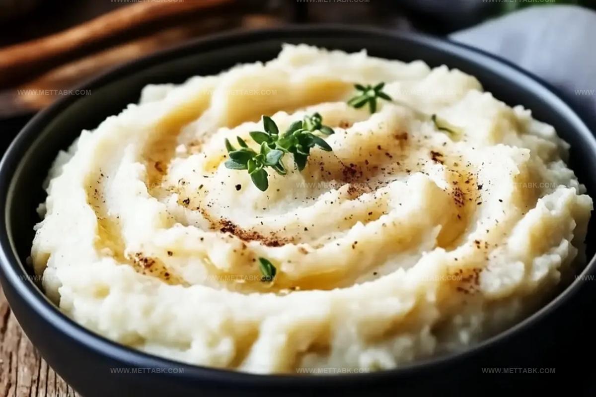 Easy Creamy Cauliflower Mashed Potatoes Recipe