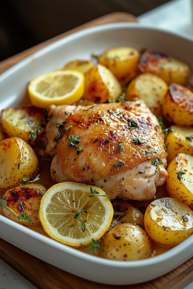 Greek Lemon Chicken And Potatoes Recipe