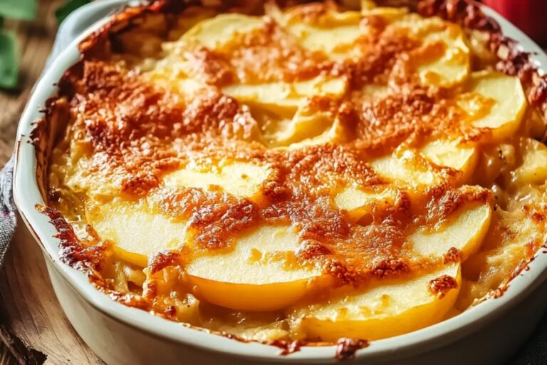 Old-Fashioned Apple And Cheese Casserole Recipe