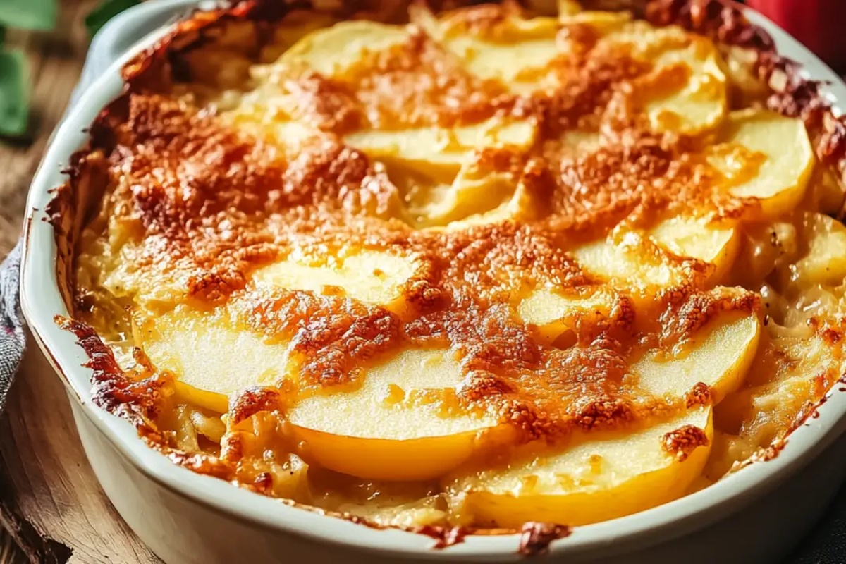 Old-Fashioned Apple And Cheese Casserole Recipe