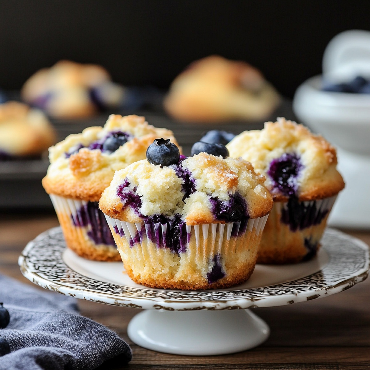 Blueberry Cream Cheese Muffins Recipe