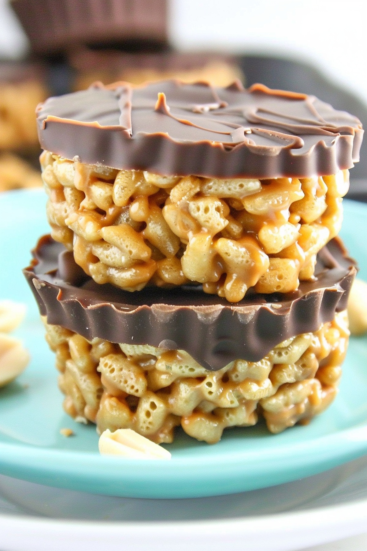 Chocolate Peanut Butter Rice Krispy Cups Recipe