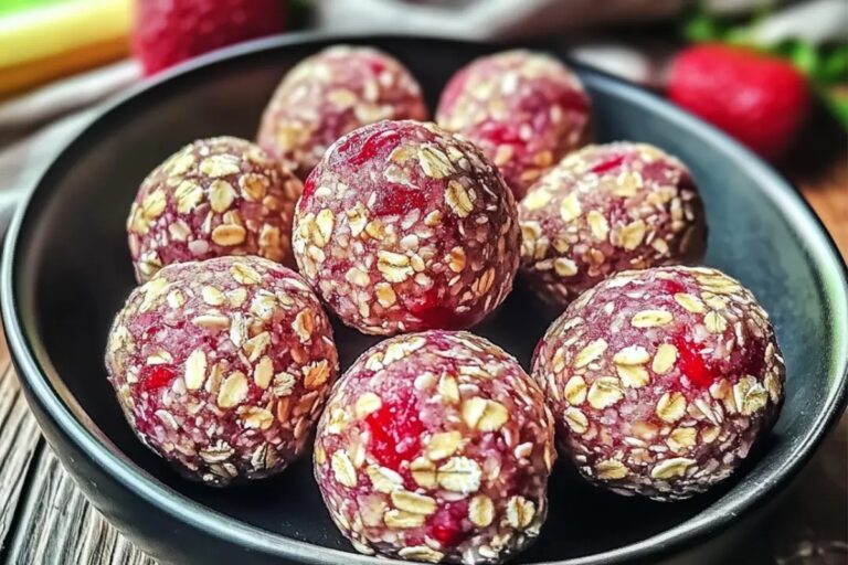 Strawberry And Banana Oat Balls Recipe