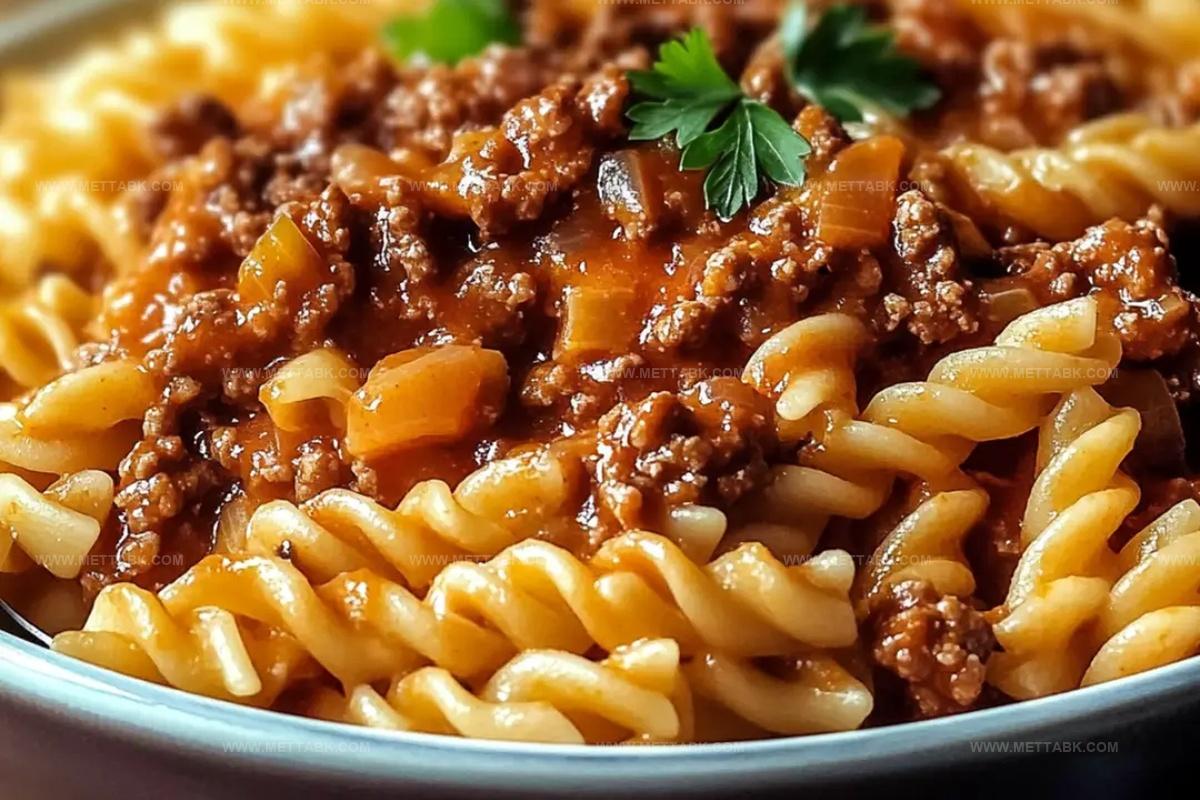 Quick Sloppy Joe Pasta Casserole Recipe