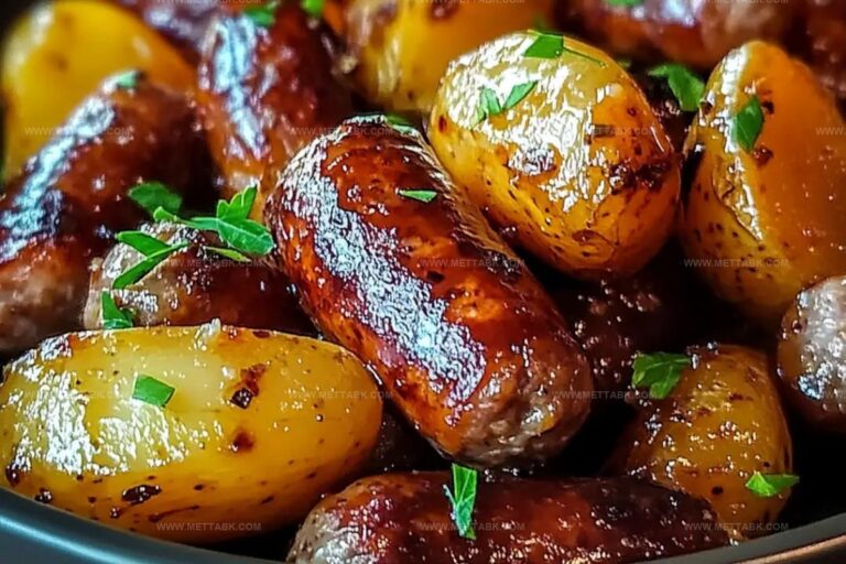 Sweet And Savory Glazed Sausage And Potatoes Recipe