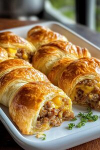 Breakfast Sausage Crescent Rolls Recipe