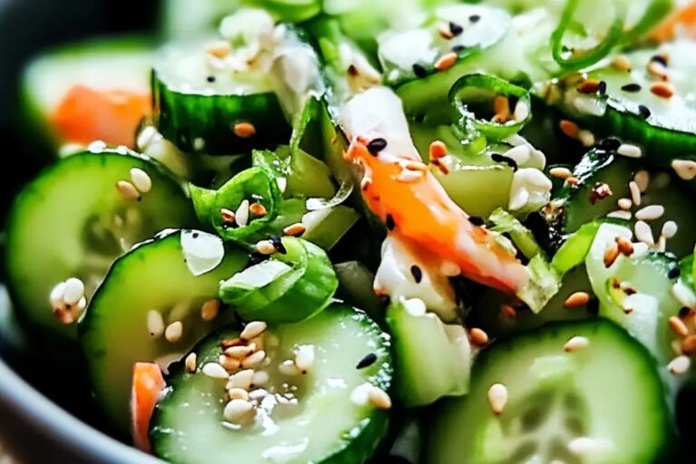 Easy California Roll Cucumber Salad Recipe