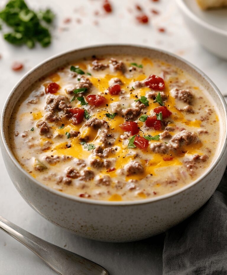 Easy Cheeseburger Soup Recipe