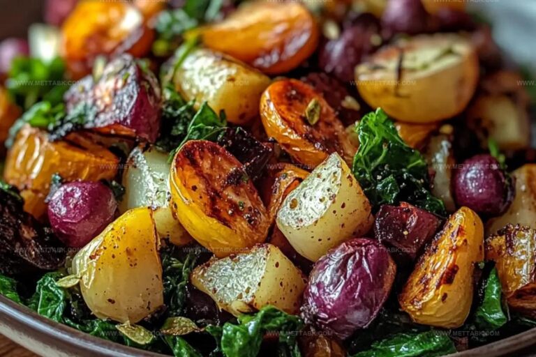 Roasted Winter Vegetable Salad With Maple Dijon Dressing Recipe