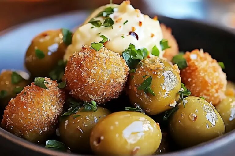 Fried Olives With Garlic Aioli Recipe