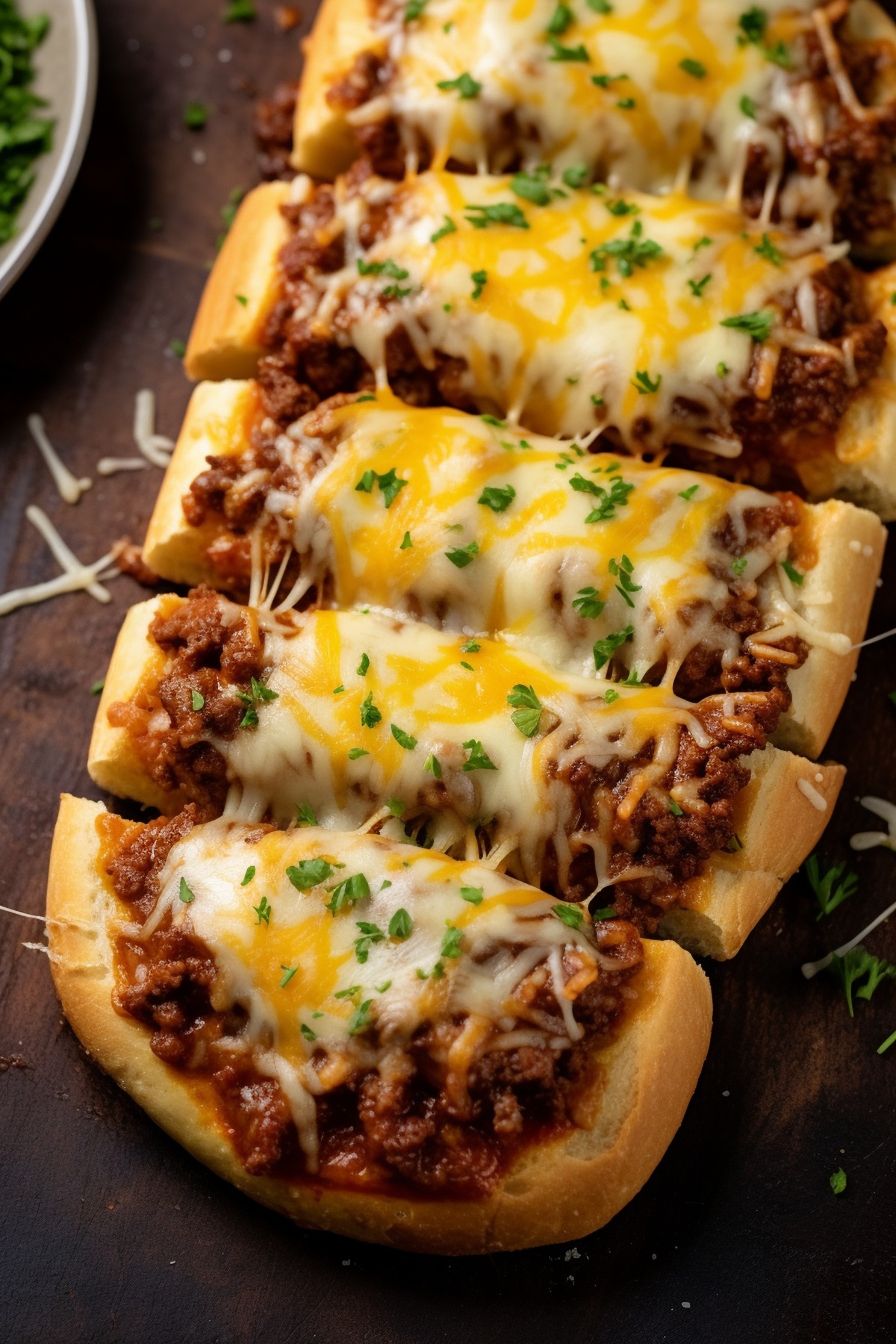 Sloppy Joe Garlic Bread Recipe