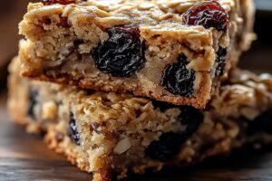 Oatmeal Raisin Cookie Bars Recipe