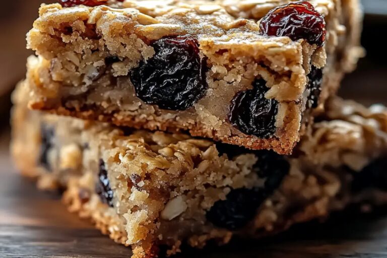 Oatmeal Raisin Cookie Bars Recipe