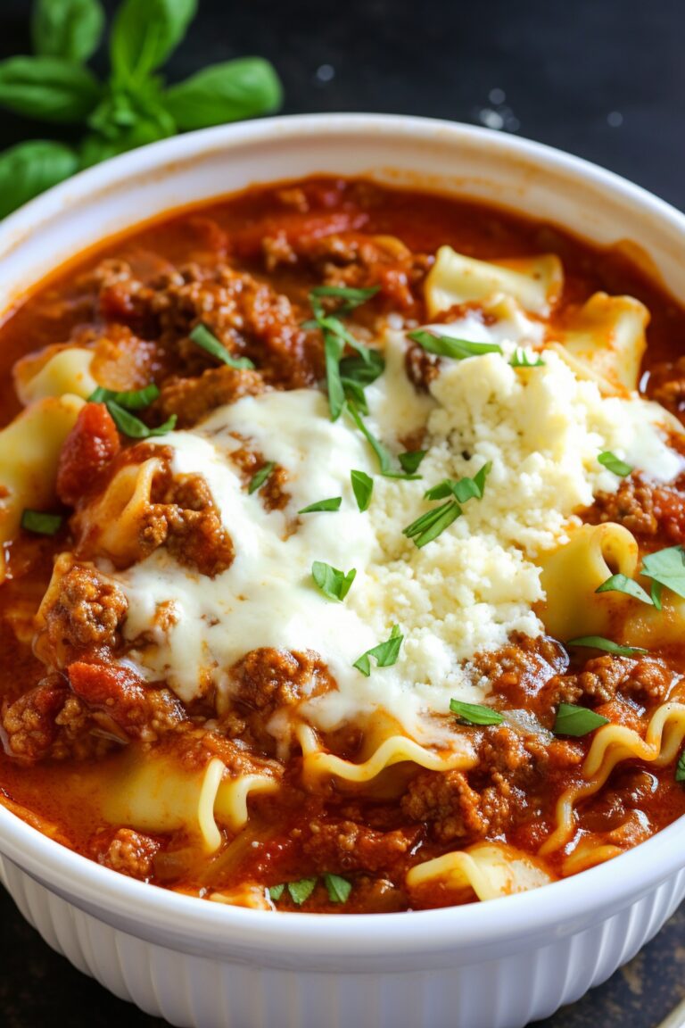 Crockpot Lasagna Soup Recipe