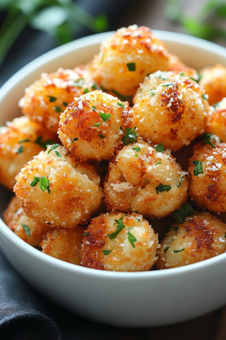 Crispy Parmesan Cauliflower Bites Recipe
