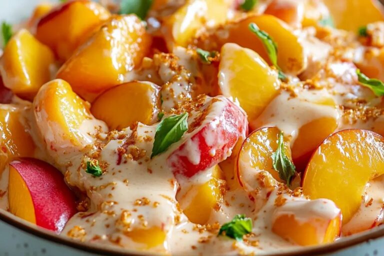 Peach Salad Youll Want To Make Over And Over Recipe