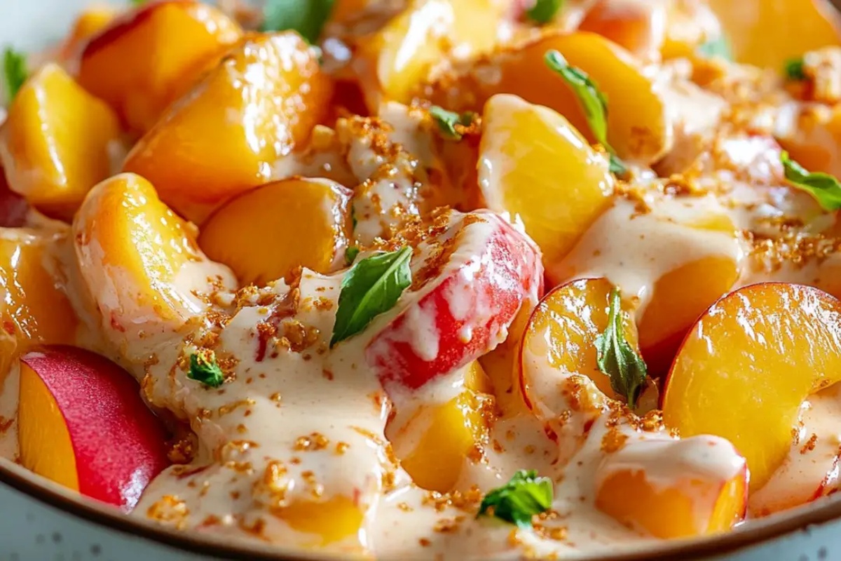 Peach Salad Youll Want To Make Over And Over Recipe