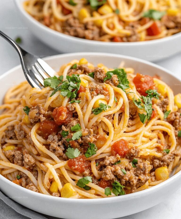 Crockpot Taco Spaghetti Recipe