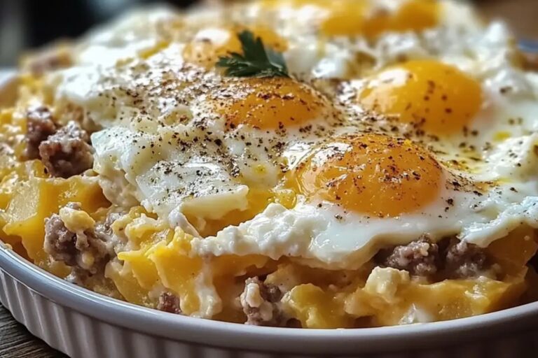Sausage, Egg, And Cream Cheese Hashbrown Casserole Recipe