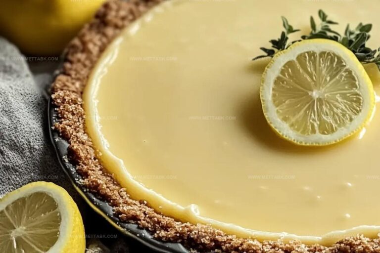 No-Bake Sugar-Free Lemon Pie Recipe